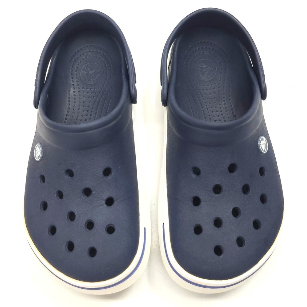Crocs Crocs Unisex's Mens Size‎ 9 Women Sz 7 Crocband II Clogs - Navy